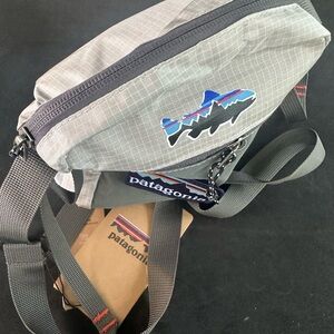 Patagonia Gray Belt Bag with Logo